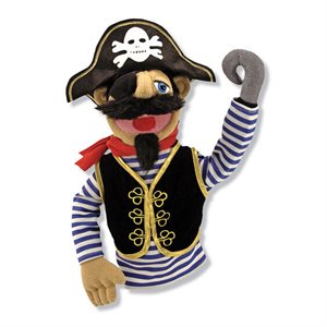 Barnacle Bart pirate puppet 17in