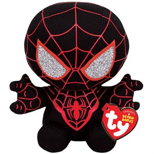 Plush beanie babies 8in Spider-Man Miles Morales