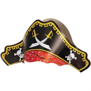 Paper pirate hats 4pcs