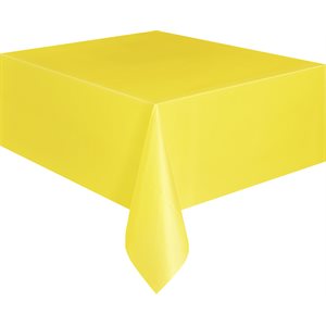 Nappe en plastique 54x108po jaune