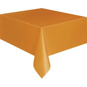 Nappe en plastique 54x108po orange