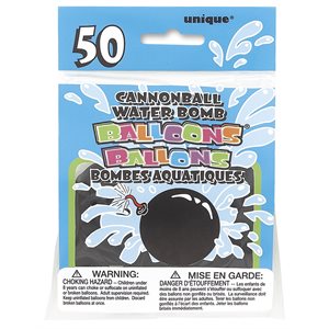 Black water bomb balloons 50pcs
