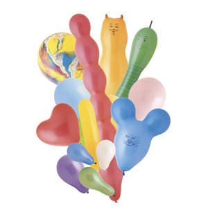 1 / 4 lbs asst latex balloons
