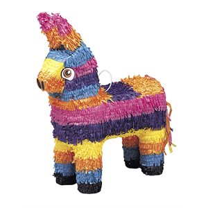 Multicoloured donkey pinata