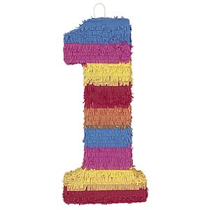 Piñata chiffre 1 multicolore