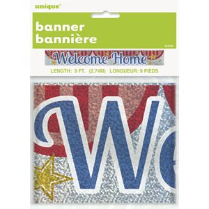 Welcome home banner 9ft