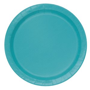 Caribbean teal plates 9in 16pcs
