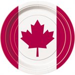 Canada day plates 7in 8pcs