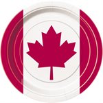 Canada day plates 9in 8pcs