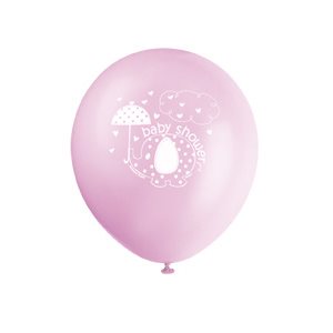 UmbrellaPhants pink 12in latex balloons 8pcs