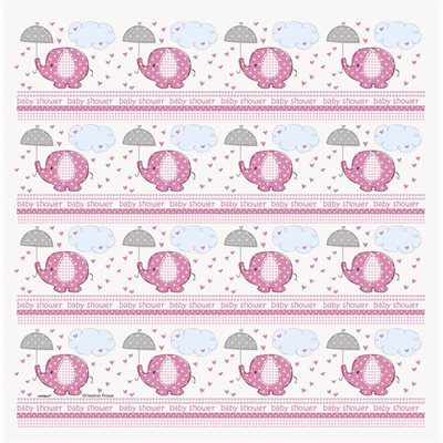 UmbrellaPhants pink gift wrap 5ftx30in