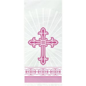Pink Radiant Cross cello gift bags 20pcs