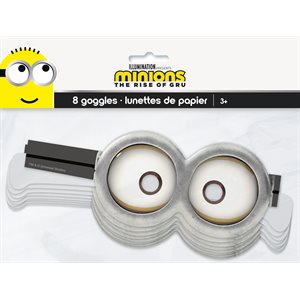 Minions paper goggles 8pcs