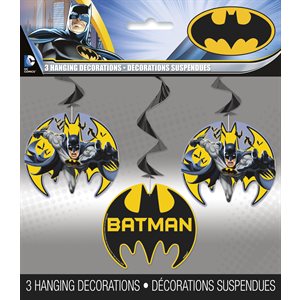 3 décorations suspendues Batman