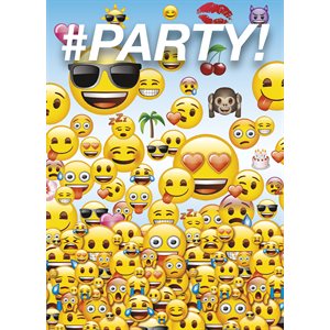 Emoji invitations 8pcs