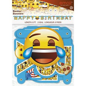 Emoji jointed letter banner 6ft