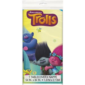 Trolls plastic table cover 54x84in
