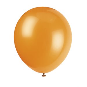 10 ballons en latex 12po orange