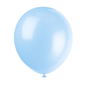 10 ballons en latex 12po bleu layette