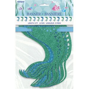 Mermaid glitter garland 9ft