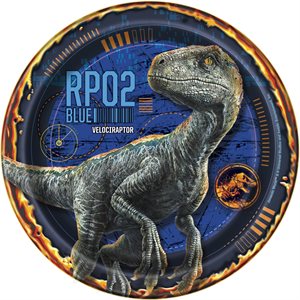 Jurassic World plates 7in 8pcs