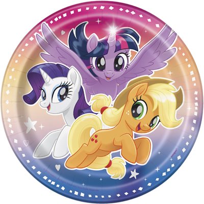 My Little Pony plates 7in 8pcs