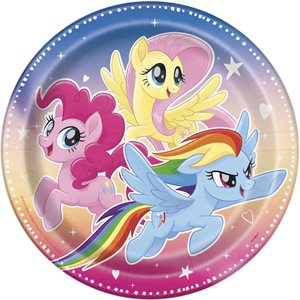 My Little Pony plates 9in 8pcs