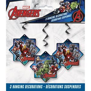 3 décorations suspendues Avengers