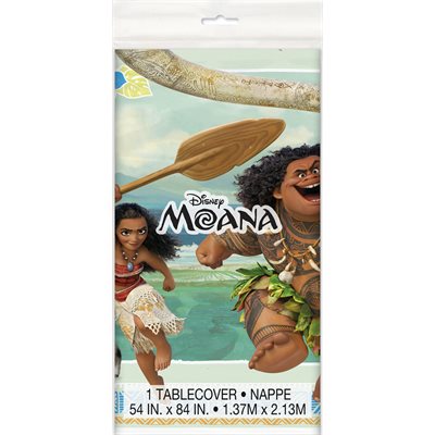 Moana plastic table cover 54x84in