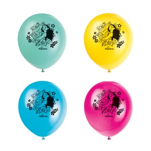 Moana latex balloons 12in 8pcs