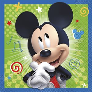 16 serviettes à repas Mickey Mouse