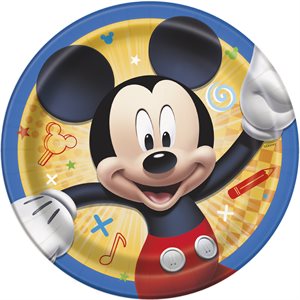 Mickey Mouse plates 7in 8pcs