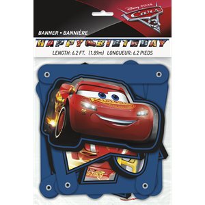 Cars 3 jointed letter banner