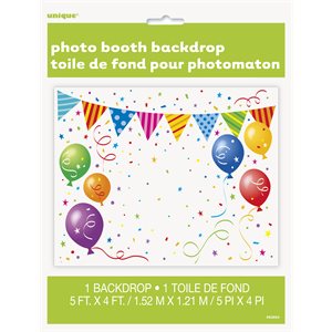 Confetti & balloon photo props back drop 5x4ft