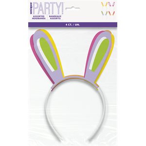 Easter bunny ear headbands 4pcs