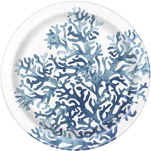 Blue reef plates 6.75in 8pcs