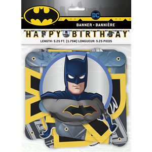 Batman happy birthday jointed letter banner
