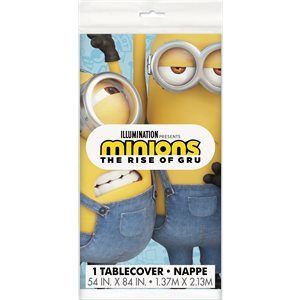 Minions plastic table cover 54x84in