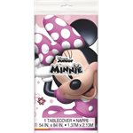 Minnie Mouse plastic table cover 54x84in