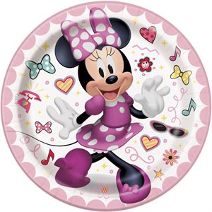 Minnie Mouse plates 7in 8pcs