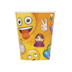 Rainbow fun Emoji cups 9oz 8pcs
