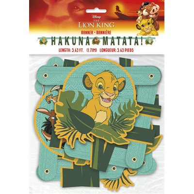 The Lion King jointed letter banner