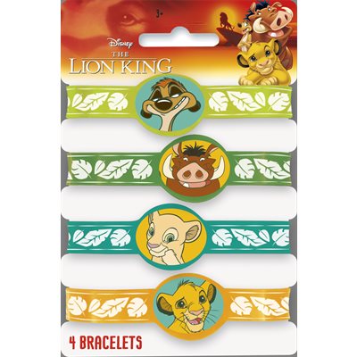 The Lion King silicone bracelets 4pcs