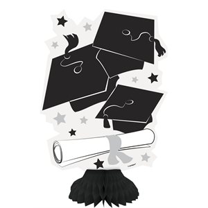 3 decorations en papier 8po Graduation