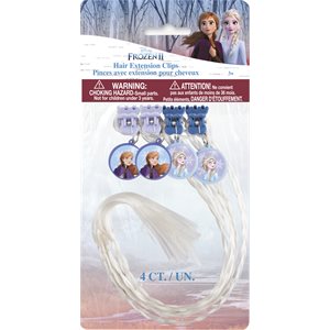 Frozen 2 hair extensions clips 4pcs