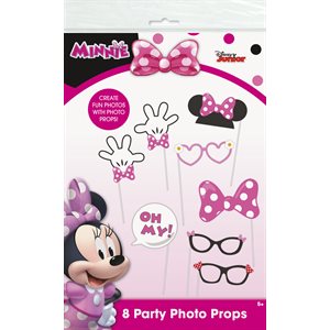 8 accessoires pour photos Minnie Mouse