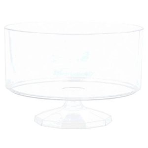 Clear plastic container on stand 6in