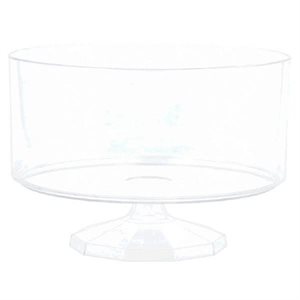 Clear plastic container on stand 7.5in