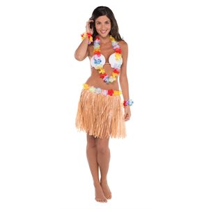 Hawaiian adult skirt kit 5pcs