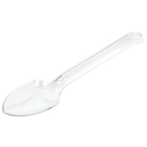 Clear serving spoon 12in